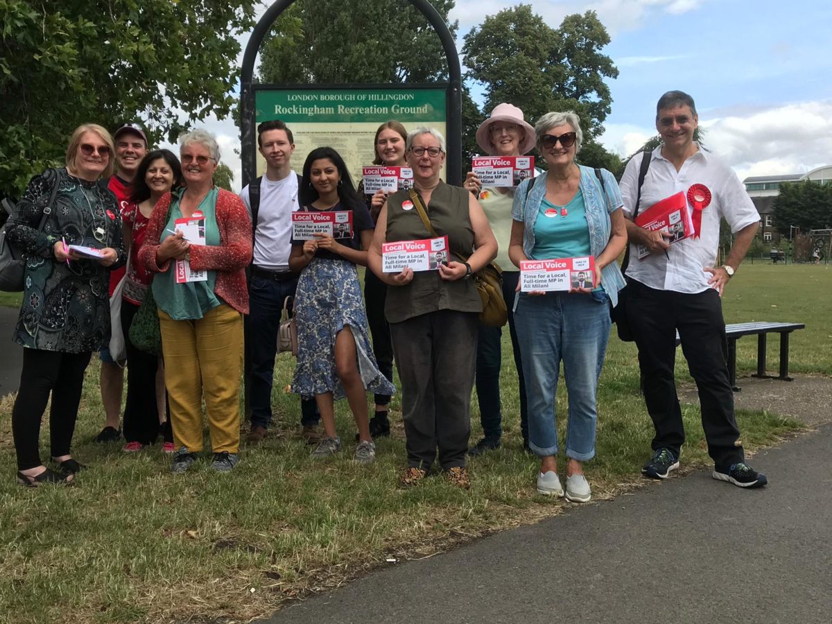 Girl Power! Another of our groups as we covered most of Uxbridge South ward